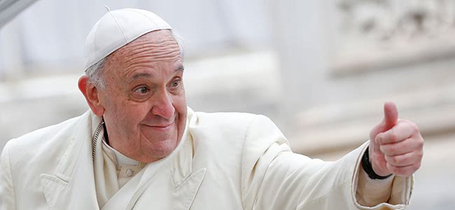 The pope suggests changing gambling business