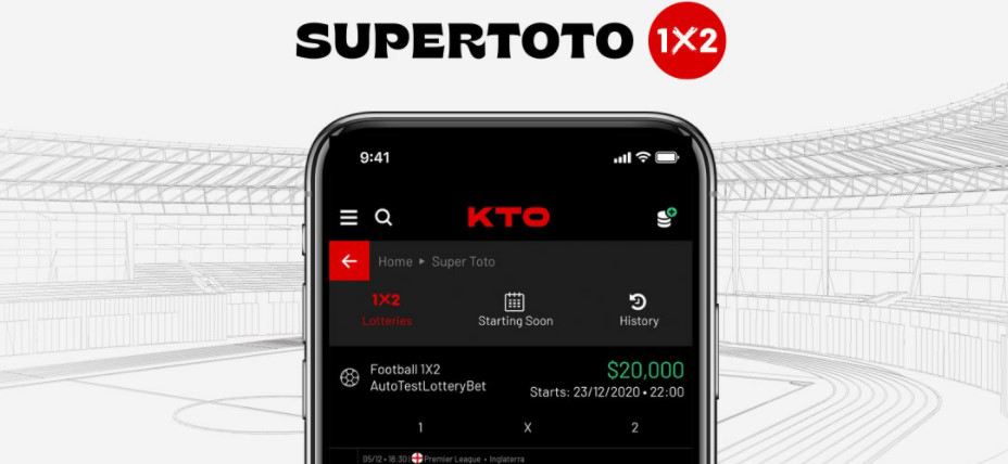 Super Toto 1x2 Soccer Lottery presented by KTO bookmaker!