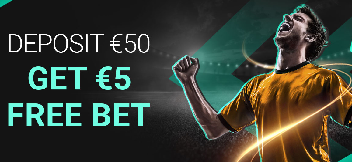 Deposit €50 And Get A €5 Free Bet by 1Bet bookie!