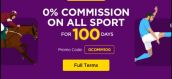 BETDAQ bookie’s 0% commission offer for new customers!