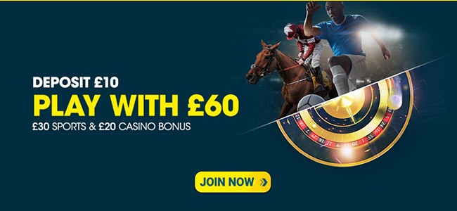 Deposit £10 Play With £60 with BetBright