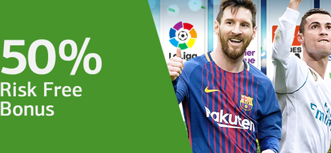 LSbet bookmaker offers you a risk free bet of 50%